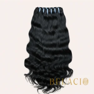 Belacio Soft Wavy Weft Hair - Double Drawn 1B