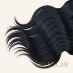 Belacio Straight Weft Hair – Double Drawn Raw 1B - Extensiones de cabello humano 100% natural, vista frontal completa