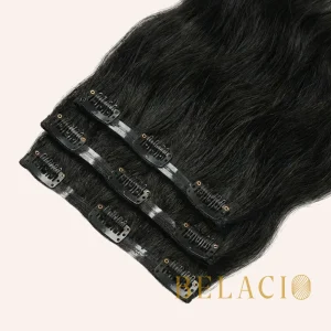 Belacio Soft Wavy Clip-In Extension - 1B-1 (1)