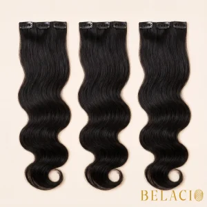 Belacio Soft Wavy Clip-In Hair - 1B