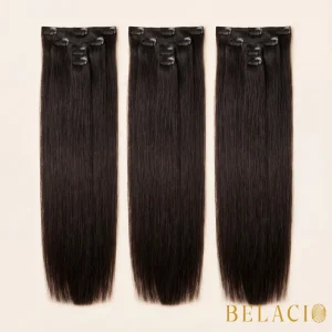 Belacio Straight Clip-In Hair – 1B-4