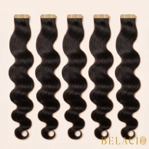 Belacio Wavy Tape-In Hair - 1B