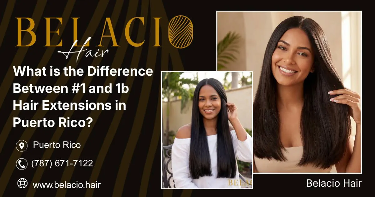 1B hair extension color shown for Puerto Rico clients